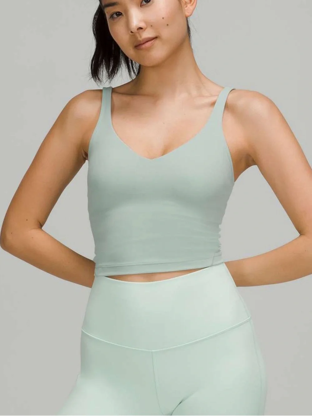 Lululemon Align Tank Top Silver Blue SZ 10